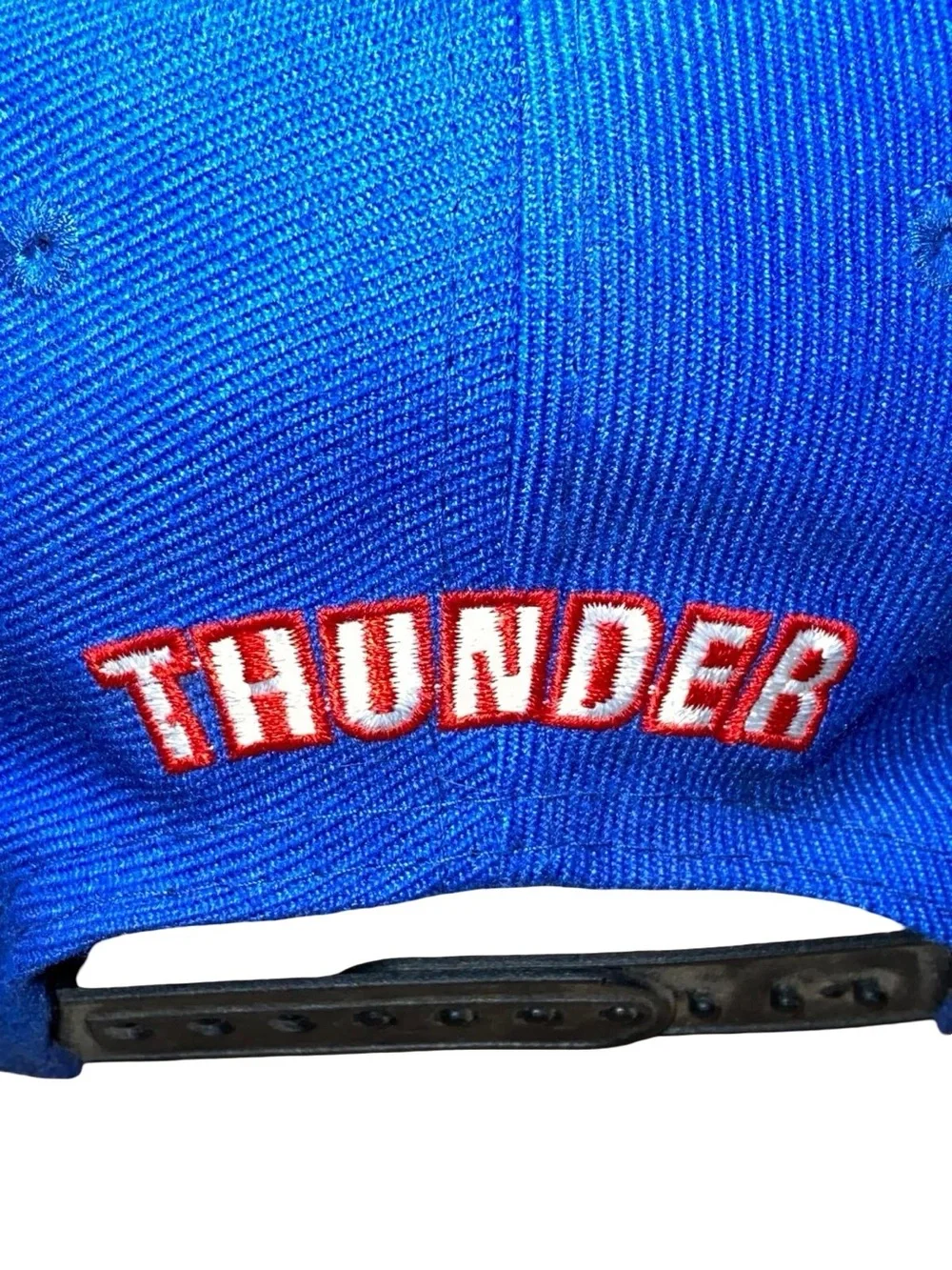 Oklahoma City Thunder NBA Snapback Hat Blue Black Green Bottom OSFM